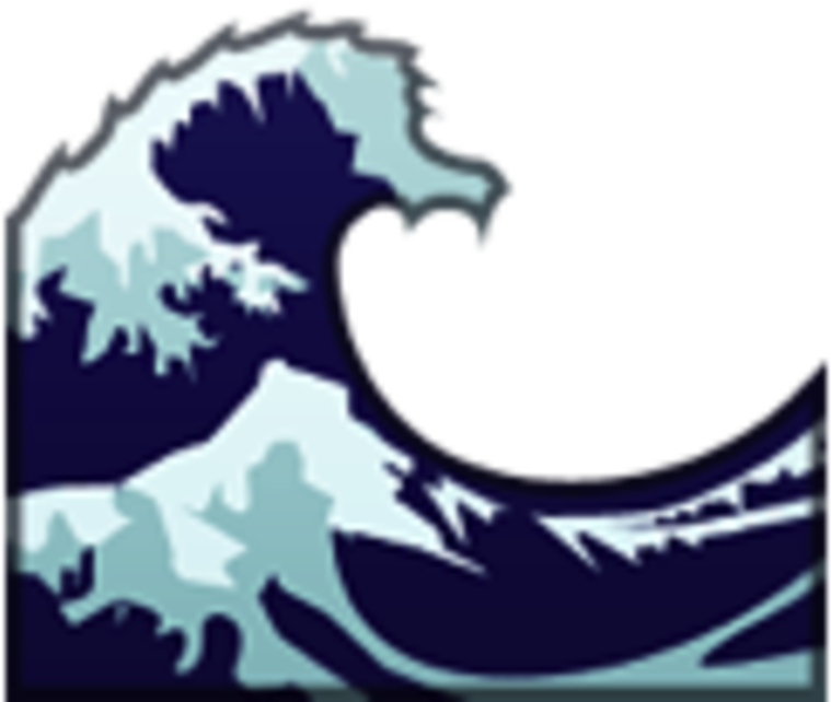 Wavy Emoji 128 - Wave Emoji Png (800x800), Png Download
