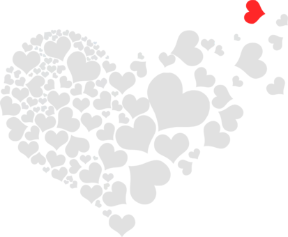 Heart Yellow Red White - Love Unboxed: Bestselling Anthology For Women By Women: (413x340), Png Download