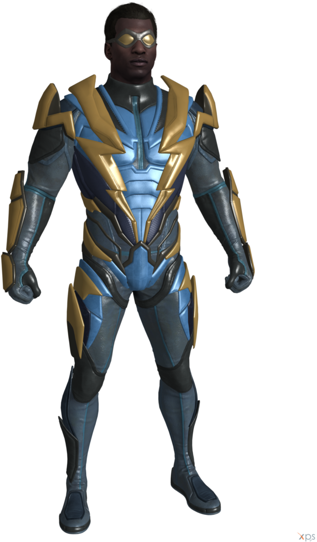 Black Lightning Png Banner Freeuse Stock - Deviantart Dc Black Lightning (749x1066), Png Download