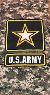 Army Star Camo Velour Towel - Us Army (362x362), Png Download