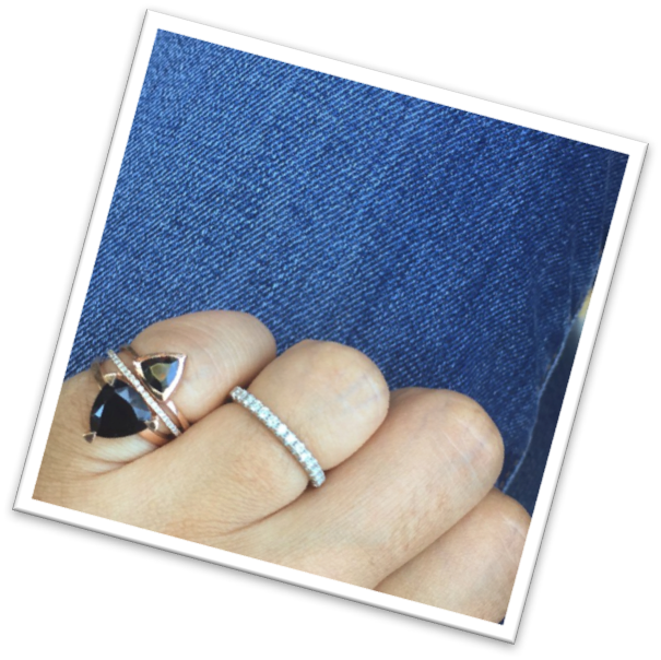 The Mini Black Spinel Self Love Pinky Ring Is Live - Ring (605x604), Png Download