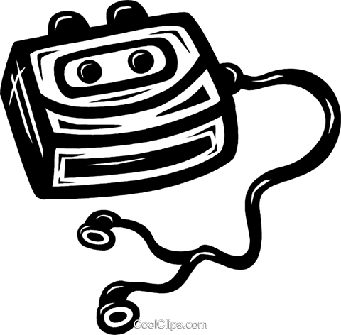 Personal Stereo Royalty Free Vector Clip Art Illustration (480x472), Png Download