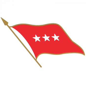 3 Star Flag - 3 Star Army General Flag (350x350), Png Download