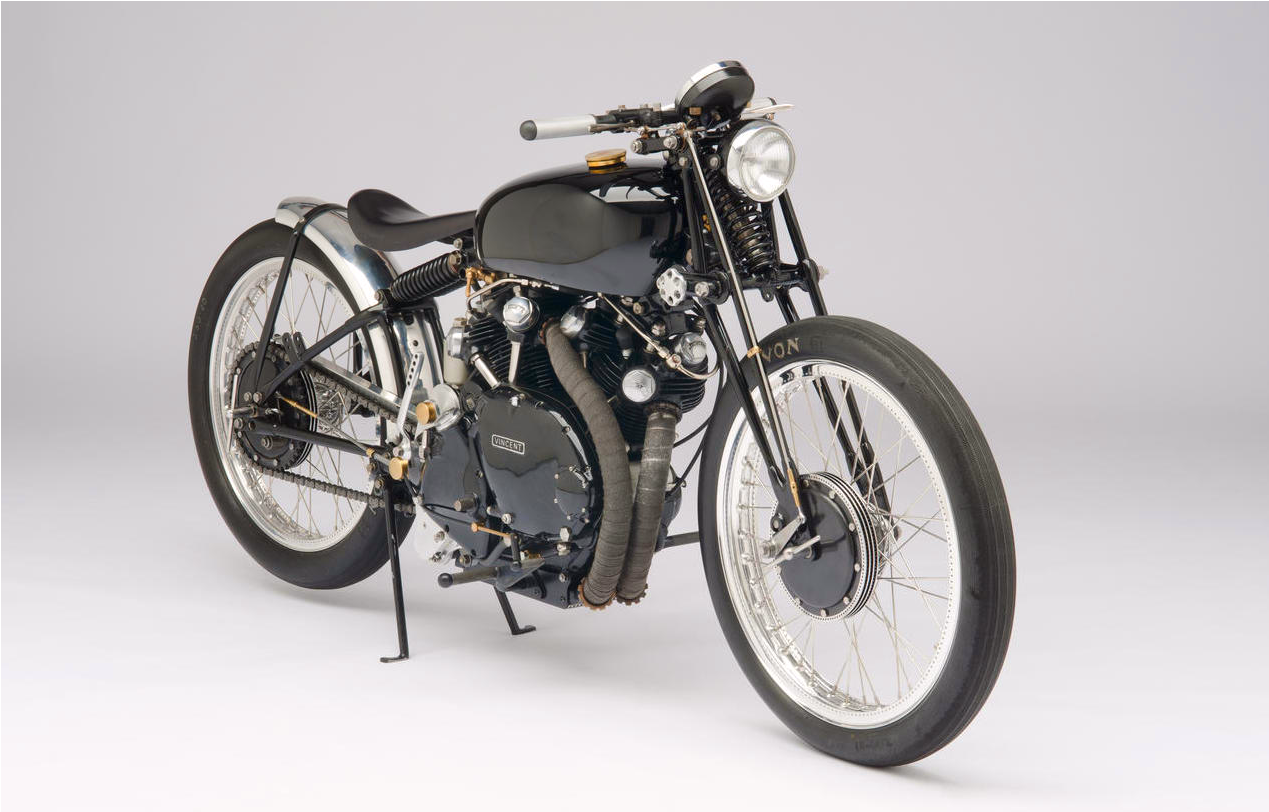 Jeff Decker 1952 Vincent Rapide Black Lightning - Jeff Decker's 1952 Vincent Black Lightning (1813x811), Png Download