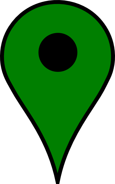 Green Map Pin Png (372x594), Png Download
