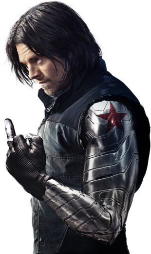 Marvel, Sebastian Stan, And Bucky Barnes Image - Sebastian Stan Winter Soldier Png (500x519), Png Download