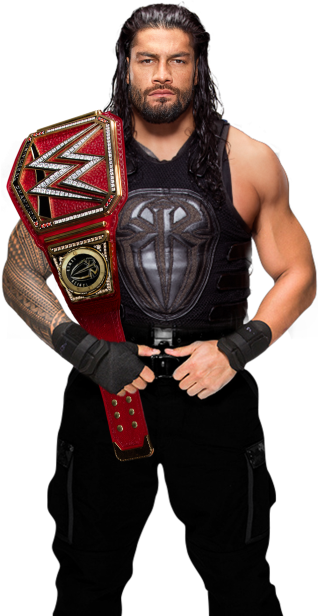Resultado De Imagen Para Wwe Summerslam 2018 Roman - Roman Reigns Universal Champion (654x1222), Png Download