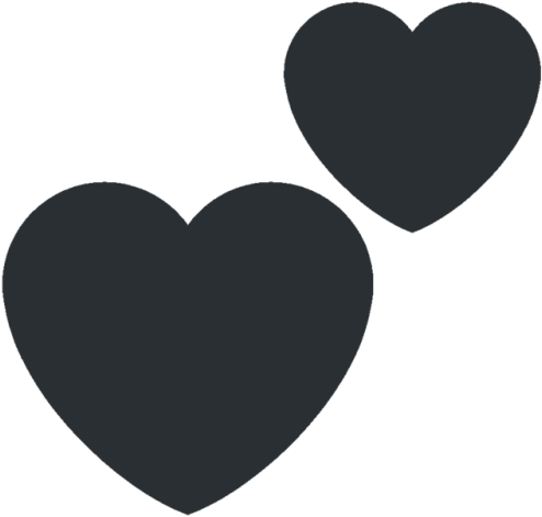 Transparent Heart Emoji Twitter (500x500), Png Download