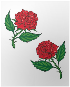 Rosas Rojas Dibujo Animado (400x400), Png Download