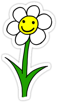 Flower Cartoon Png - Happy Cartoon Flower (375x360), Png Download