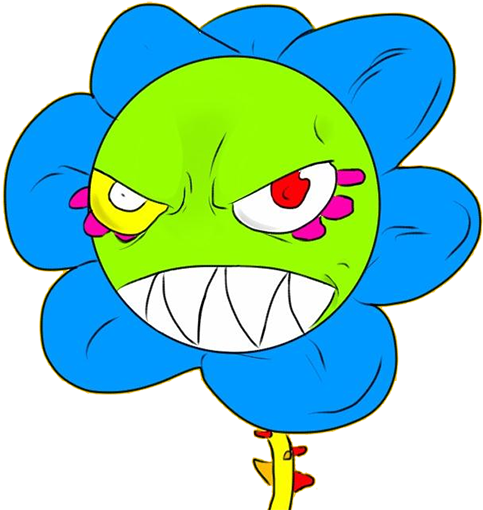 Arrogant-flower - Cartoon (500x514), Png Download