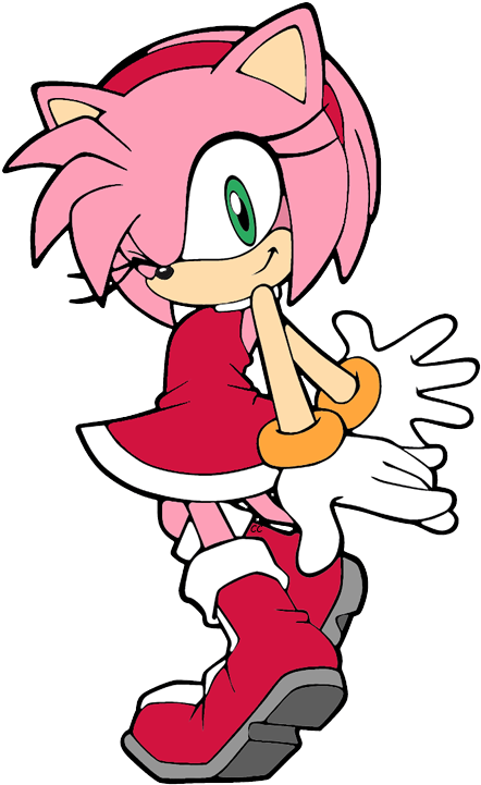 Cartoon Cliparts - Amy Rose (450x725), Png Download