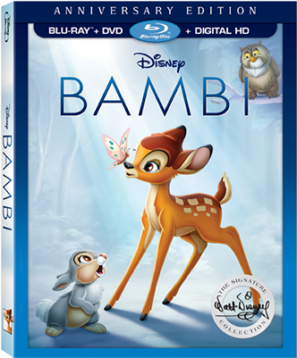 Bluray Dvd Digital Hd - Bambi: The Walt Disney Signature Collection (400x400), Png Download