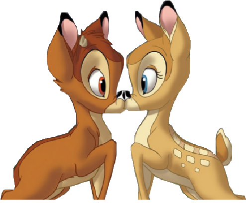 Bambi And Thumper Images Bambi Cartoon Pictures - Bambi And Faline (500x500), Png Download