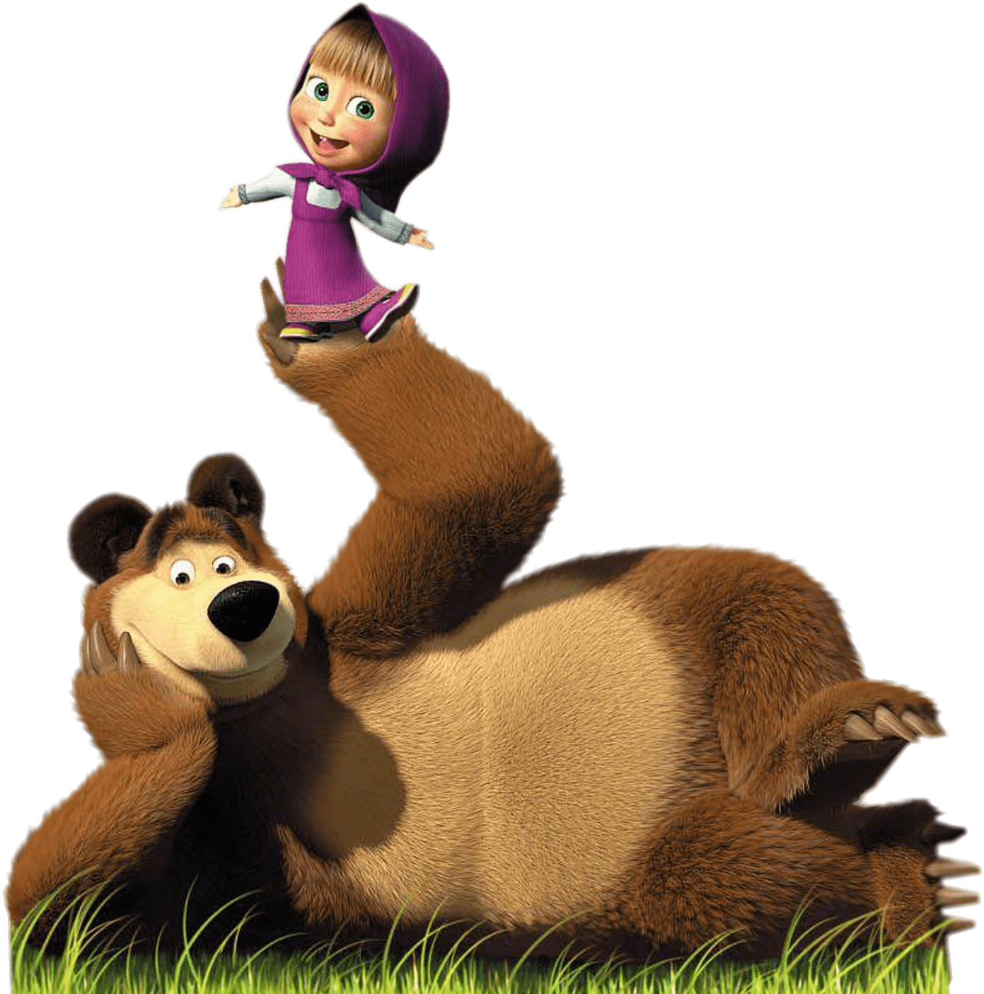 Download - Masha Y El Oso Png (1406x1406), Png Download