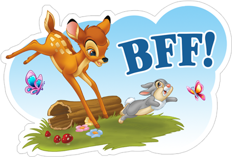Viber Sticker «bambi» - Bambi Sticker (490x317), Png Download