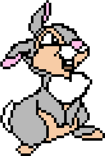 Bambi - Pixel Art Bambi (510x650), Png Download