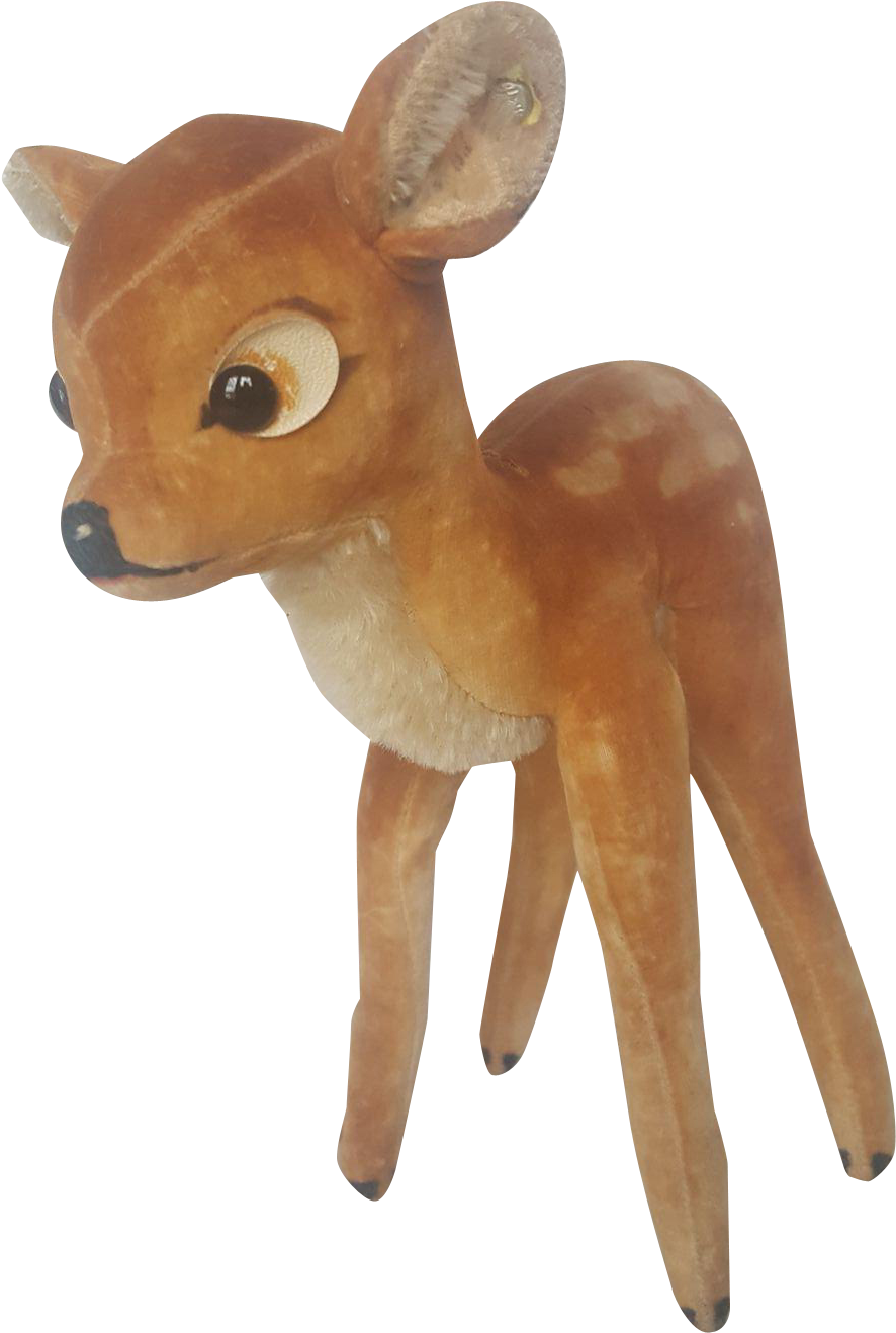 Vintage 1950's Steiff Teddy Bear Co - Bambi (1317x1317), Png Download