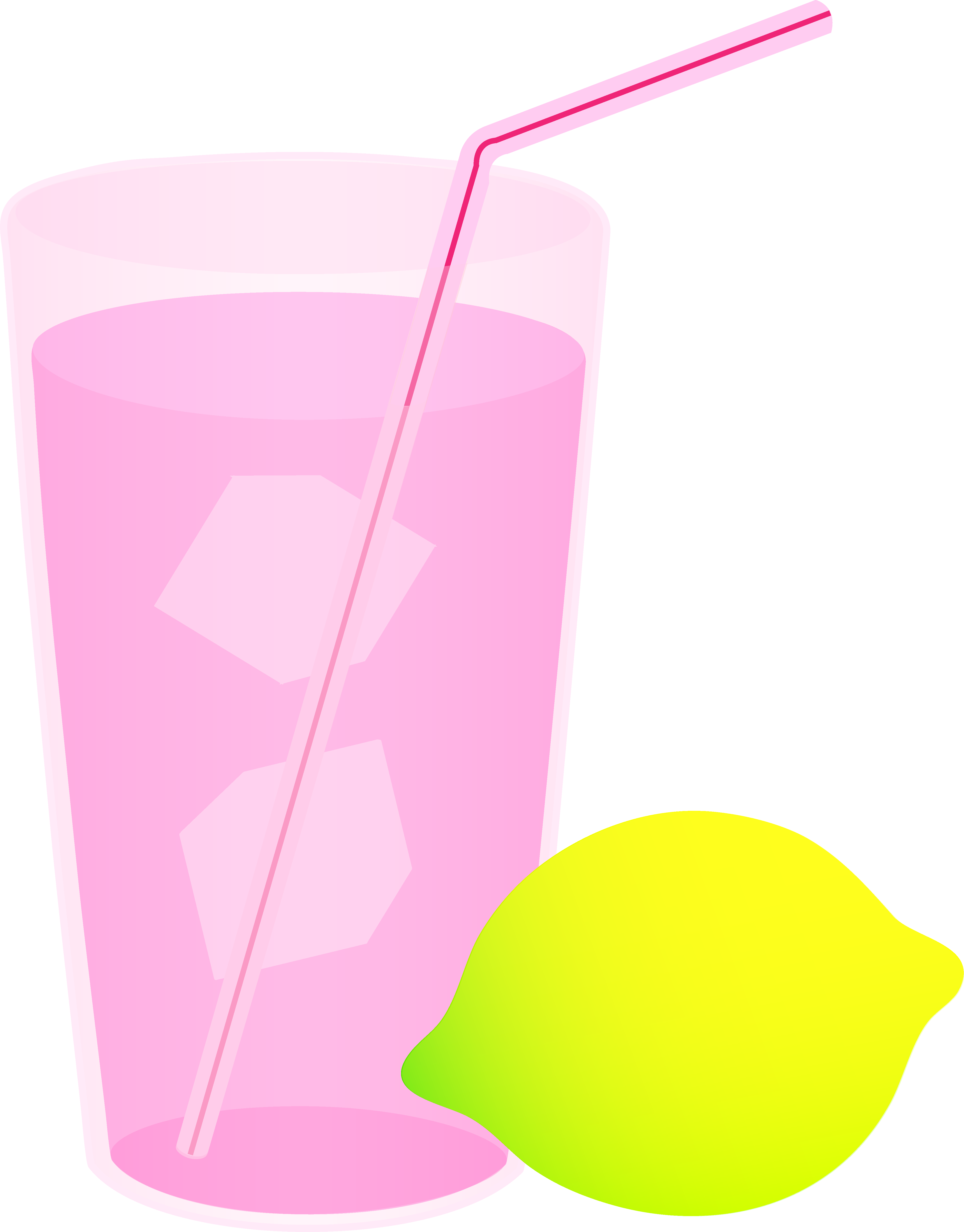 Lemonade Drawing Animated - Pink Lemonade Clipart (4403x5628), Png Download