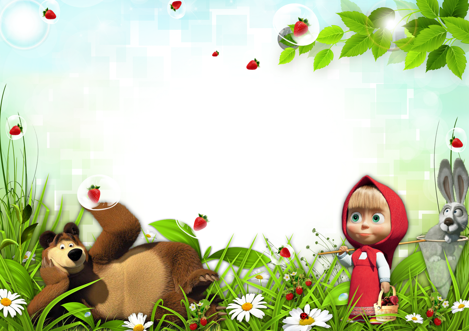 Download Transparent Free Download Masha And The Bear Frame Clipart