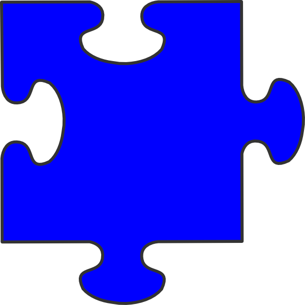 Puzzle Clipart Border Clipart - Single Puzzle Piece Clipart (600x599), Png Download