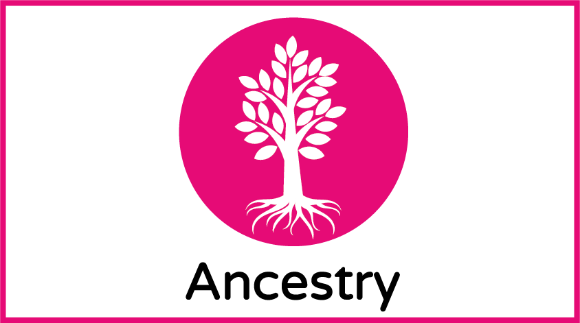 Ancestry Standard Size Blue Border - Graphic Design (844x471), Png Download