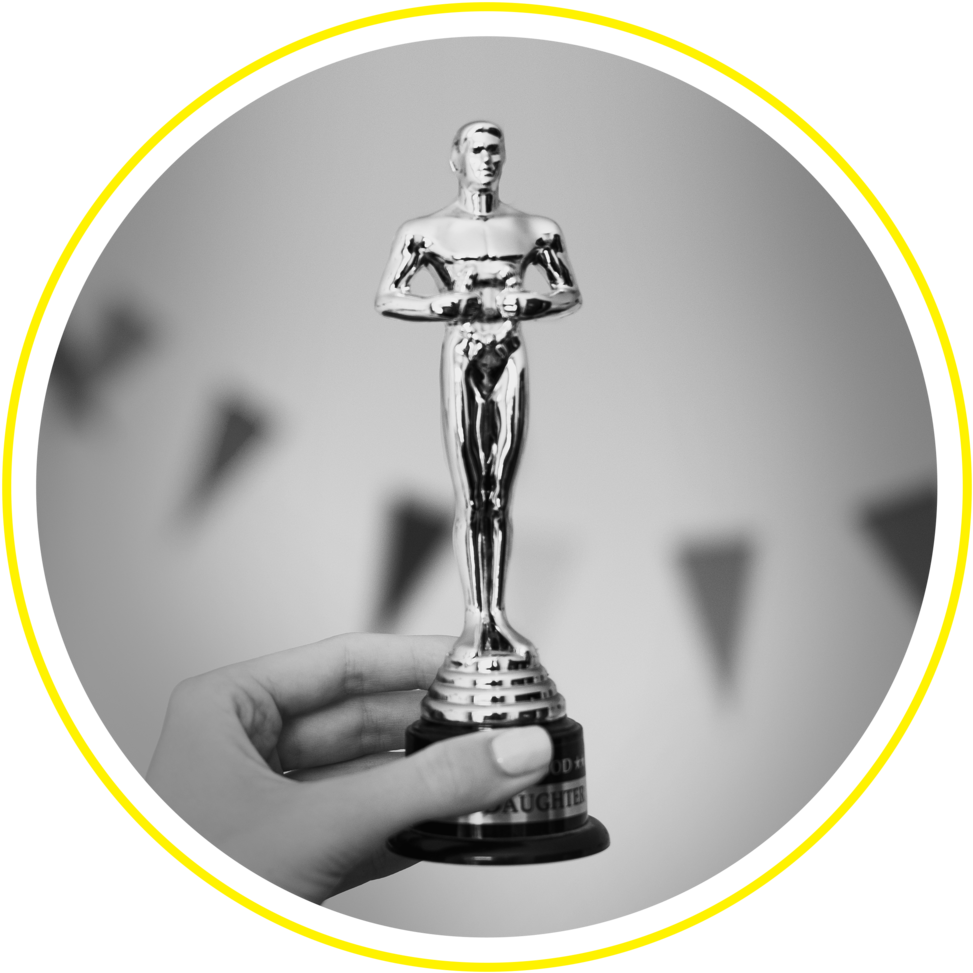 Trophy Circlecutout Yellow - Portable Network Graphics (1000x1000), Png Download