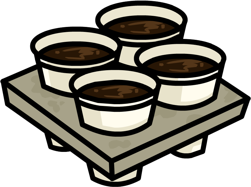 Coffee Tray Clothing Icon Id 5212 - Club Penguin Tray (874x655), Png Download