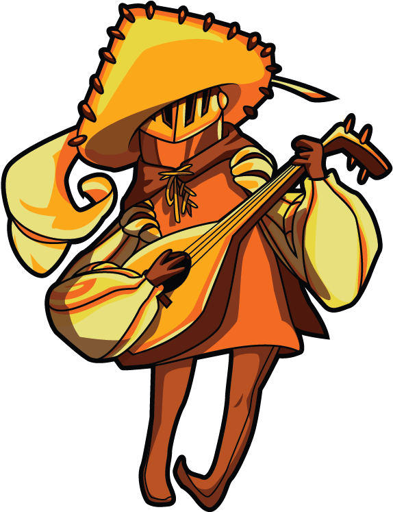 Bard Artwork - Shovel Knight Music Guy (613x803), Png Download