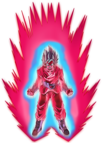 Goku Super Saiyan Blue Kaio Ken X10 Aura By Frost Z-d9zrsq5 - Super Saiyan Blue Kaioken Png (341x479), Png Download