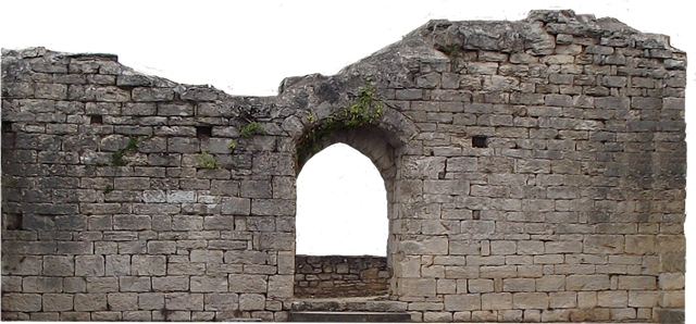 Castle-060 - Castle Wall Transparent Background (640x298), Png Download