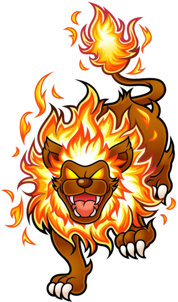 Https - //static - Tvtropes - Org/pmwiki/pub/images/ - Lion With Fire Png (350x594), Png Download