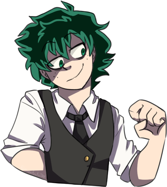 Clip Art Royalty Free Download By Ravenfeather On Deviantart - Villain Deku Png (612x681), Png Download
