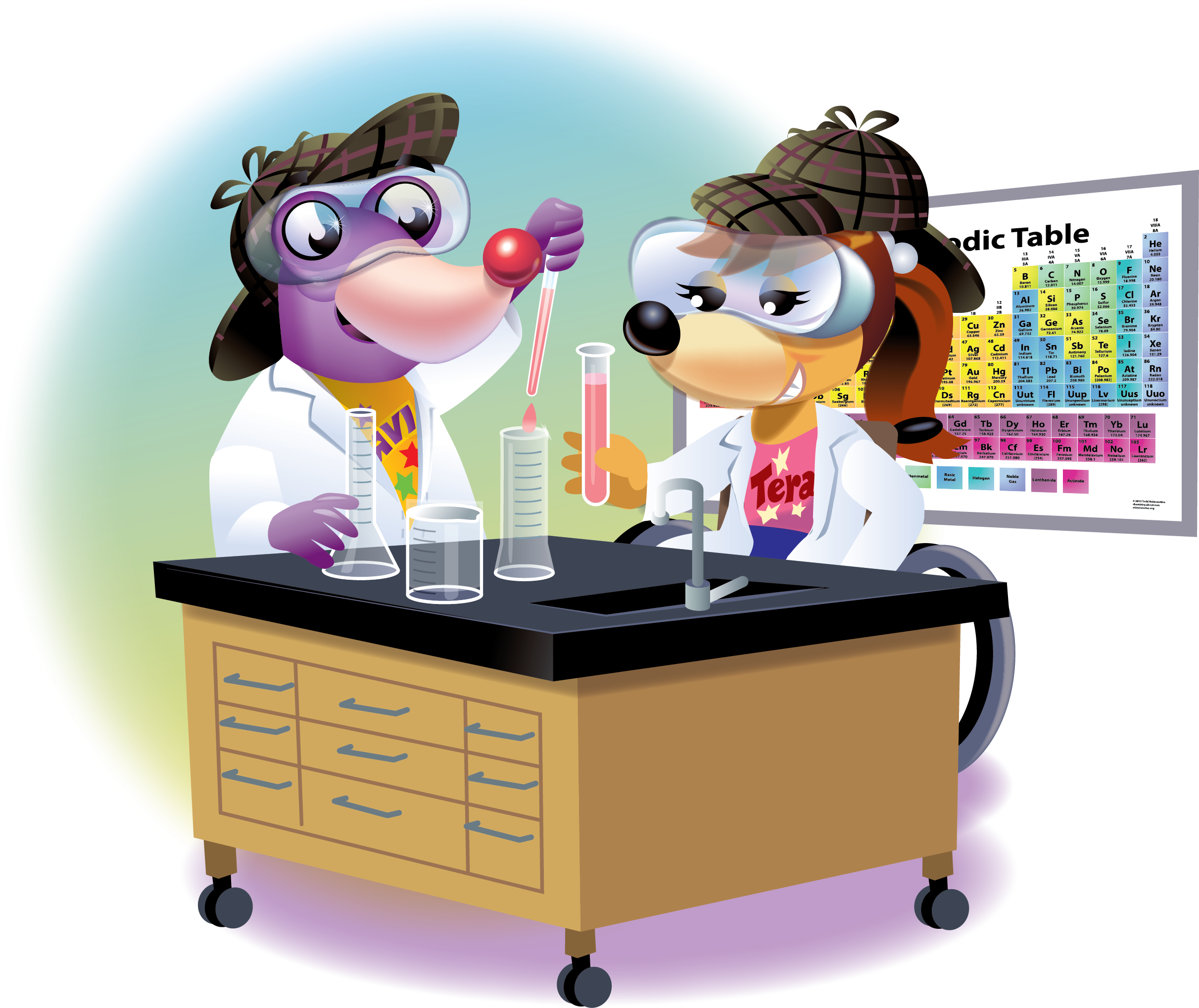 Solving Mysteries Through Chemistry - Acs Mole (2433x2046), Png Download