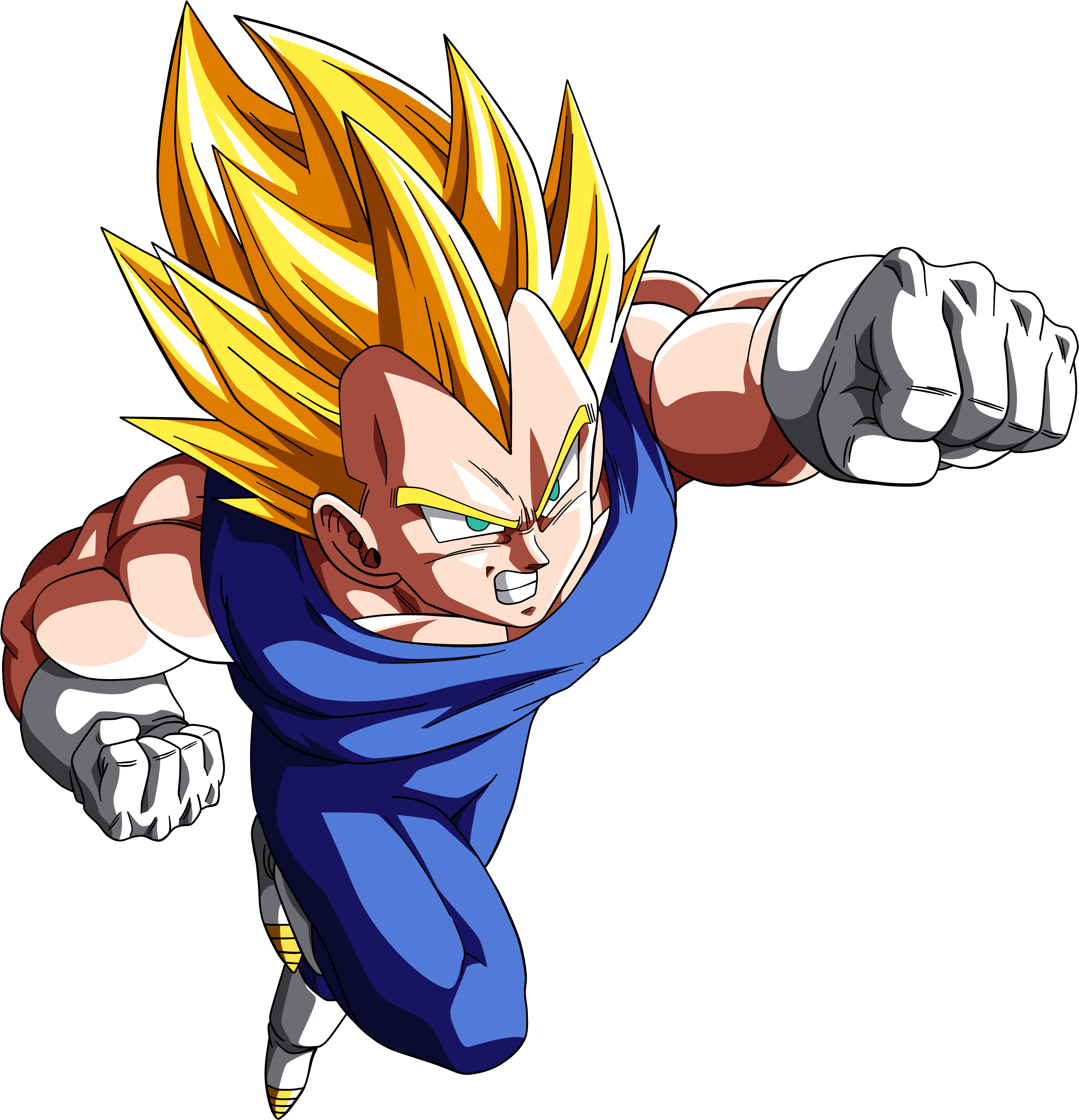Represented By Nickzambuto - Super Saiyan Vegeta (5185x5500), Png Download