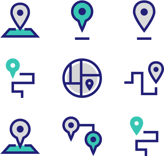 Map Pins - Portable Network Graphics (600x564), Png Download
