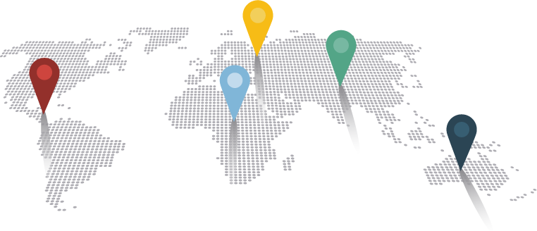 World Map Pin - World Map Png Pin (762x328), Png Download