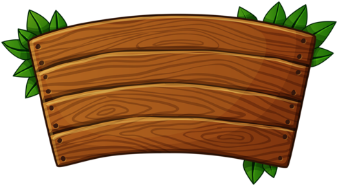Clipart Free Wood Stick Clipart - Letreros De Madera Png (500x280), Png Download