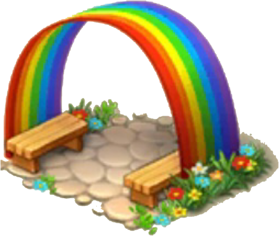 Rainbow Arch - Rainbow (578x480), Png Download