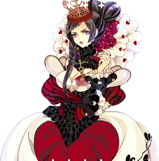 Heart Anime - Queen Of Hearts Anime (554x559), Png Download