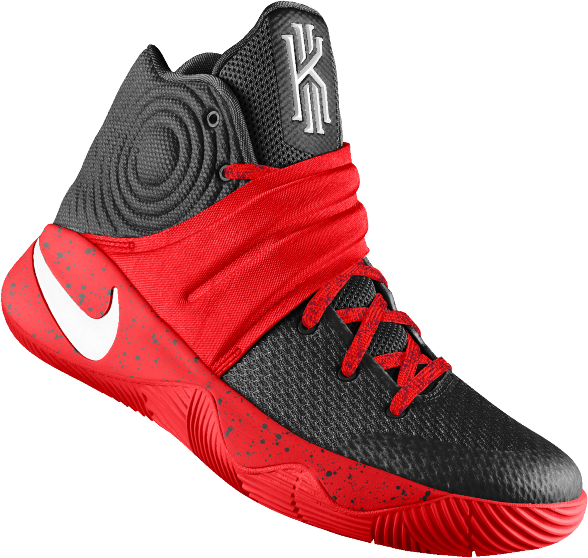 Kyrie 2 Id Basketball Shoe - Black Gold Kyrie 2 (2500x2500), Png Download