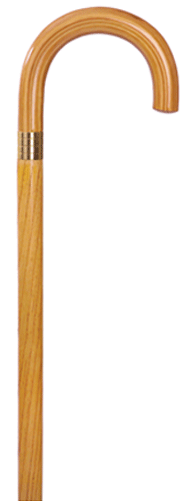 Canes Natural Colored Wooden - Wooden Walking Stick Png (500x500), Png Download