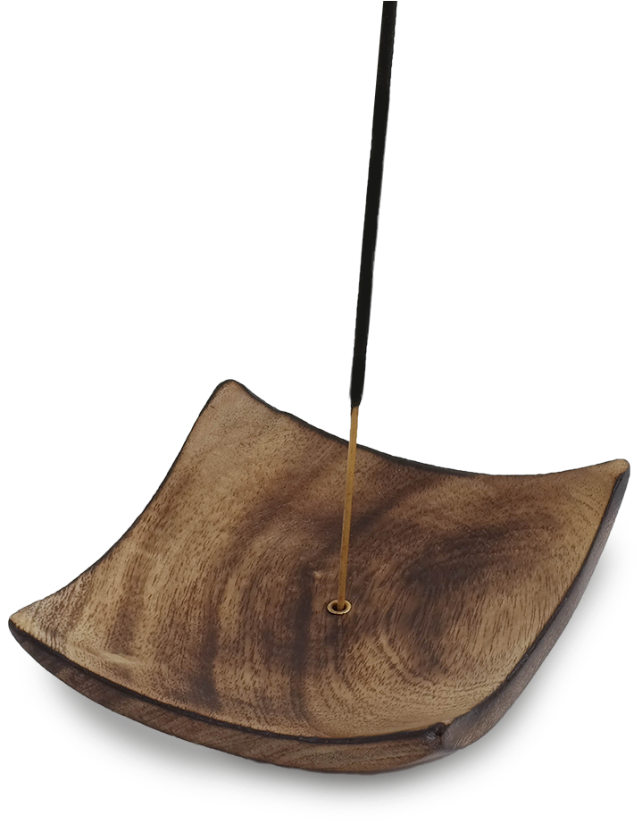 Wooden Square Stick Incense Tray Holder - Freshwater Whipray (1000x1000), Png Download