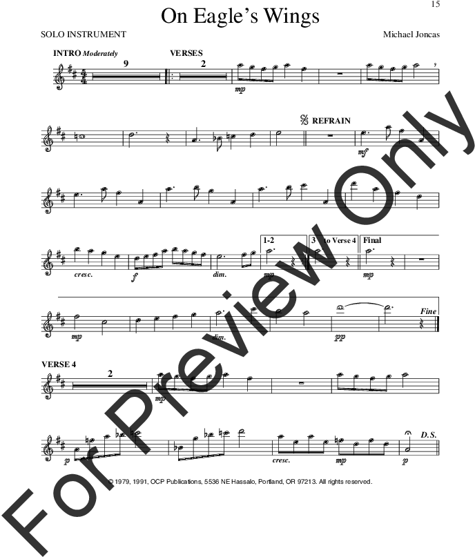 On Eagle's Wings Thumbnail - Palms Sheet Music Violin (816x1056), Png Download