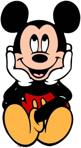 Mickey Mouse Daydreaming - Minnie Mouse Daydreaming (341x627), Png Download