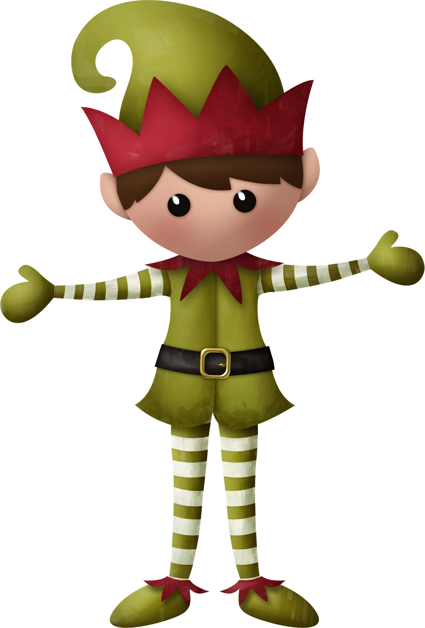 Elf Clipart - Christmas Elf Clipart (875x1292), Png Download