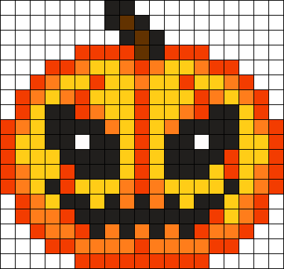 Calabaza Malosila Perler Bead Pattern / Bead Sprite - Calabaza Sprite (400x379), Png Download