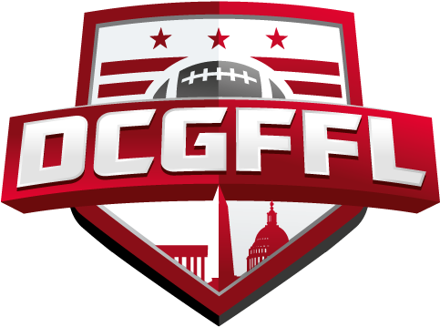 Dc Gay Flag Football Logo - Flag Football League Logo (482x369), Png Download