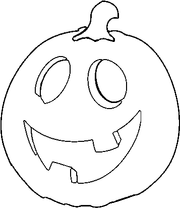 Dibujo De Calabaza De Halloween Para Colorear - Jack-o'-lantern (600x470), Png Download