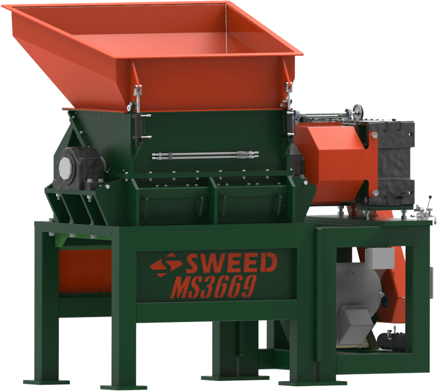 Sweed Bulk Feed Wire Shredder - Wire (967x847), Png Download
